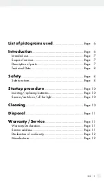 Предварительный просмотр 4 страницы LIVARNO LUX 14106204L Operation And Safety Notes