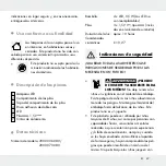 Preview for 46 page of LIVARNO LUX 2000.006.080 Operation And Safety Notes