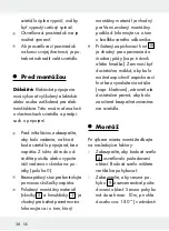 Preview for 40 page of LIVARNO LUX 271694 Assembly, Operating And Safety Instructions