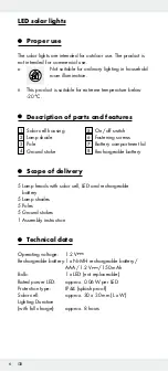 Предварительный просмотр 6 страницы LIVARNO LUX 273525 Operation And Safety Notes