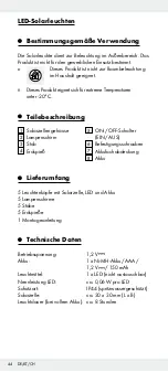 Предварительный просмотр 44 страницы LIVARNO LUX 273525 Operation And Safety Notes