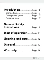 Preview for 5 page of LIVARNO LUX 275153 Operation And Safety Notes