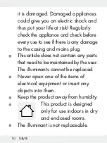 Preview for 10 page of LIVARNO LUX 275153 Operation And Safety Notes