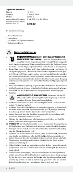 Предварительный просмотр 6 страницы LIVARNO LUX 275248 Operation And Safety Notes