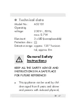 Предварительный просмотр 46 страницы LIVARNO LUX 275314 Operation And Safety Notes