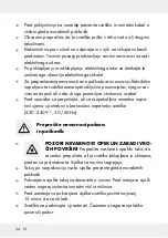 Предварительный просмотр 34 страницы LIVARNO LUX 279080 Operation And Safety Notes