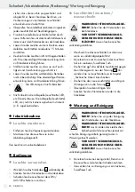 Предварительный просмотр 31 страницы LIVARNO LUX 279106 Operation And Safety Notes