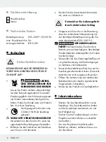 Предварительный просмотр 6 страницы LIVARNO LUX 279374 Operation And Safety Notes