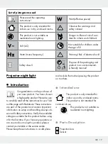 Предварительный просмотр 17 страницы LIVARNO LUX 279374 Operation And Safety Notes