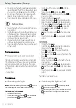 Preview for 8 page of LIVARNO LUX 279554 Assembly, Operating And Safety Instructions