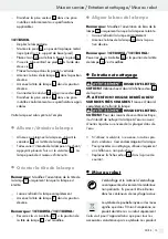 Preview for 15 page of LIVARNO LUX 279554 Assembly, Operating And Safety Instructions