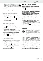 Preview for 21 page of LIVARNO LUX 279554 Assembly, Operating And Safety Instructions