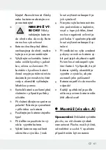 Предварительный просмотр 62 страницы LIVARNO LUX 279823 Operation And Safety Notes