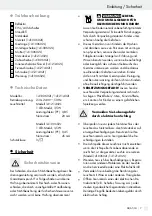 Preview for 7 page of LIVARNO LUX 284923 Assembly, Operating And Safety Instructions