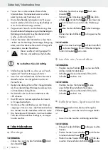 Preview for 8 page of LIVARNO LUX 284923 Assembly, Operating And Safety Instructions