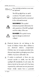 Preview for 16 page of LIVARNO LUX 285328 Operating Instructions And Safety Instructions