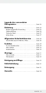 Предварительный просмотр 24 страницы LIVARNO LUX 286717 Assembly, Operating And Safety Instructions