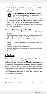 Предварительный просмотр 28 страницы LIVARNO LUX 286717 Assembly, Operating And Safety Instructions