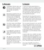 Preview for 54 page of LIVARNO LUX 286954 Assembly, Operating And Safety Instructions