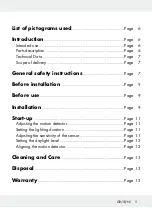 Preview for 5 page of LIVARNO LUX 288404 Assembly, Operating And Safety Instructions