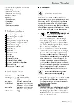 Preview for 38 page of LIVARNO LUX 288451 Operation And Safety Notes