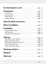 Preview for 5 page of LIVARNO LUX 288476 Assembly, Operating And Safety Instructions