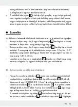 Предварительный просмотр 23 страницы LIVARNO LUX 288476 Assembly, Operating And Safety Instructions