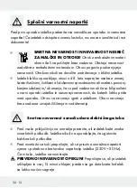 Preview for 34 page of LIVARNO LUX 288476 Assembly, Operating And Safety Instructions