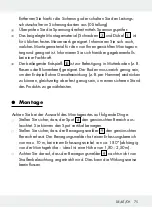 Preview for 75 page of LIVARNO LUX 288476 Assembly, Operating And Safety Instructions