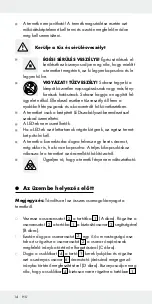 Preview for 14 page of LIVARNO LUX 288689 Operation And Safety Notes