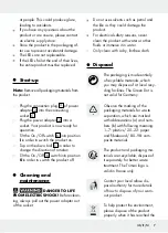 Preview for 8 page of LIVARNO LUX 288717 Operation And Safety Notes