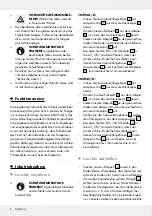 Preview for 8 page of LIVARNO LUX 295693 Assembly, Operating And Safety Instructions