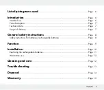 Preview for 5 page of LIVARNO LUX 295794 Assembly, Operating And Safety Instructions