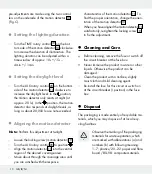 Preview for 10 page of LIVARNO LUX 298451 Assembly, Operating And Safety Instructions