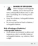 Preview for 13 page of LIVARNO LUX 298486 Operation And Safety Notes