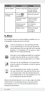 Preview for 44 page of LIVARNO LUX 298692 Assembly, Operating And Safety Instructions