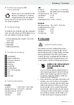 Preview for 7 page of LIVARNO LUX 306311 Operation And Safety Notes