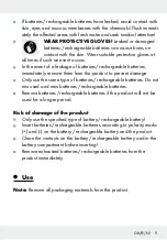 Preview for 9 page of LIVARNO LUX 306525 Assembly, Operating And Safety Instructions