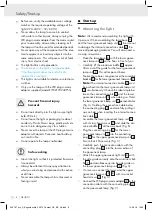 Предварительный просмотр 8 страницы LIVARNO LUX 306787 Assembly, Operating And Safety Instructions