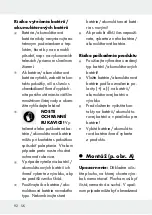 Preview for 92 page of LIVARNO LUX 306794 Operation And Safety Notes