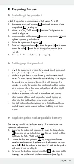 Предварительный просмотр 37 страницы LIVARNO LUX 311798 Operation And Safety Notes