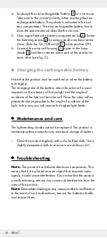 Предварительный просмотр 38 страницы LIVARNO LUX 311798 Operation And Safety Notes