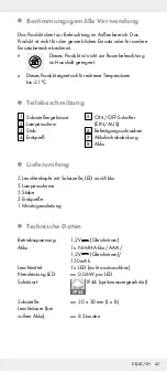 Предварительный просмотр 43 страницы LIVARNO LUX 311798 Operation And Safety Notes