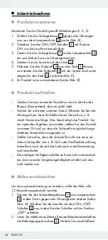 Предварительный просмотр 46 страницы LIVARNO LUX 311798 Operation And Safety Notes