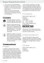 Preview for 10 page of LIVARNO LUX 313271 1904 Assembly, Operating And Safety Instructions