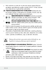 Предварительный просмотр 100 страницы LIVARNO LUX 319420 1901 Assembly, Operating And Safety Instructions