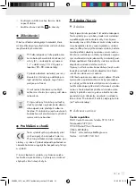 Preview for 42 page of LIVARNO LUX 339884 1910 Operation And Safety Notes