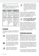 Preview for 10 page of LIVARNO LUX 351874 2007 Operation And Safety Notes