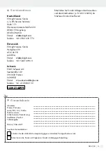 Предварительный просмотр 13 страницы LIVARNO LUX 55081 Assembly, Operating And Safety Instructions