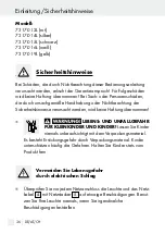 Предварительный просмотр 36 страницы LIVARNO LUX 7317-012L Operation And Safety Notes